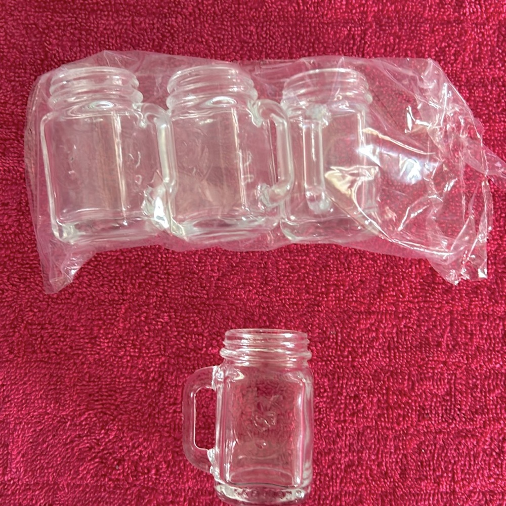 Kikkerland Mason Jar Rooster Shot Glasses 4 Each